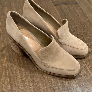 Vince Camuto Tan Suede Heels